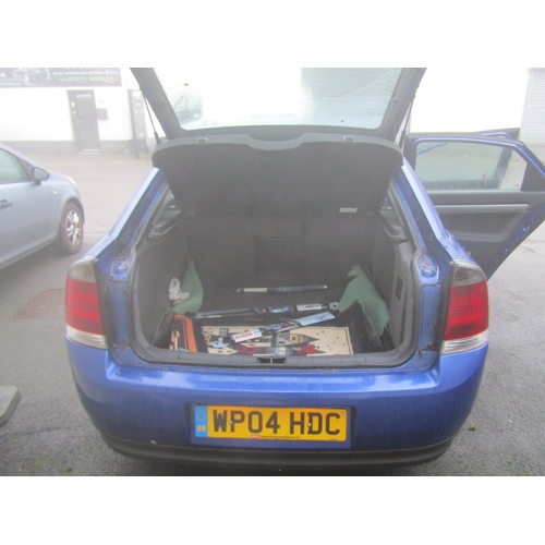 1489 - Executors Instructions: A Vauxhall Vectra Energy 5 Dr Hatchback, Reg WP 04 HDC, Petrol, 1796cc, Blue... 