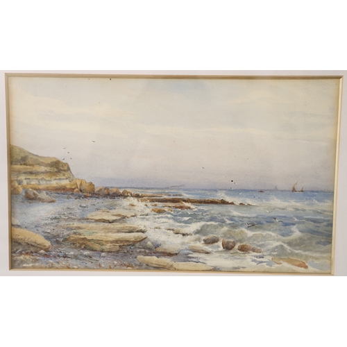 1946 - A group of four 19th-20th century British watercolours: Arthur Powell May (British 1824-1900) - Rock... 