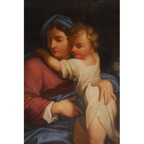 1900 - 19th Century School after Annibale Carracci (Italian, 1560-1609) - Madonna with Child and St. John t... 