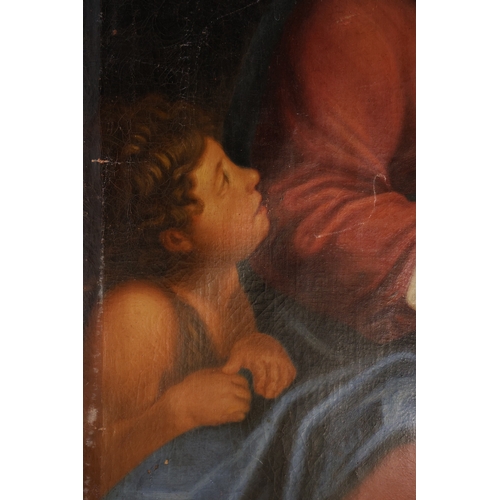 1900 - 19th Century School after Annibale Carracci (Italian, 1560-1609) - Madonna with Child and St. John t... 