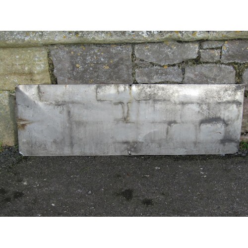 1011 - A vintage aluminium sign advertising John Bull Tyres 30 cm x 92 cm