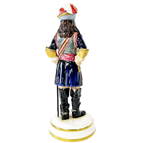 46 - A ‘Train of Artillery’ porcelain figure by Michael Sutty with hand painted finish, model 9/250, 20cm... 