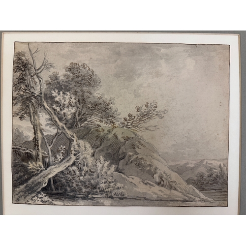 2005 - A large group of 18th and 19th century drawings and watercolours of country scenes, landscapes and r... 