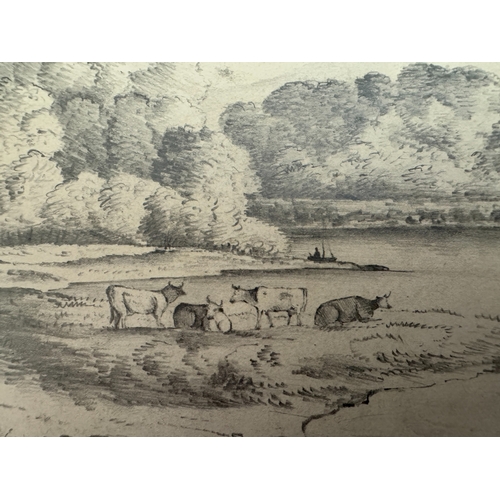 2005 - A large group of 18th and 19th century drawings and watercolours of country scenes, landscapes and r... 