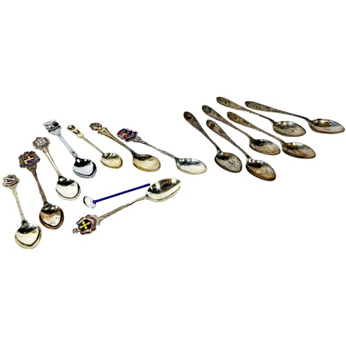 208 - Local Interest: A cased set of twelve Elizabeth II silver Roman Corinium (Cirencester) spoons, Birmi... 