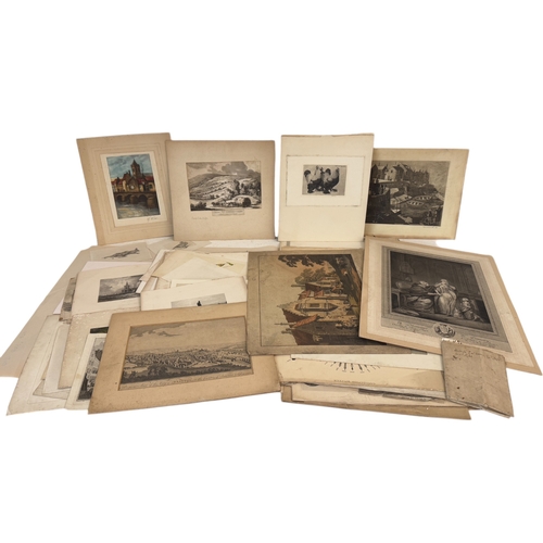 A Group Of 18th 20th Century Prints To Include Bookplates Engraved 