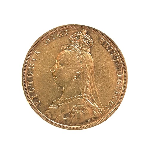 88 - Victoria, 1837-1901. 1889 Full gold Sovereign, (1 coin)