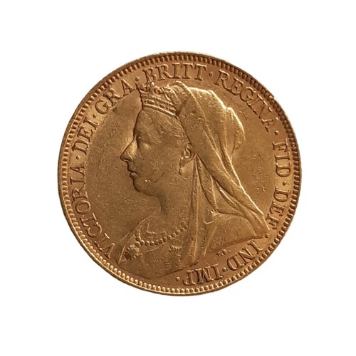 113 - Victoria, 1837-1901. 1900 Gold full Sovereign. (1 coin)