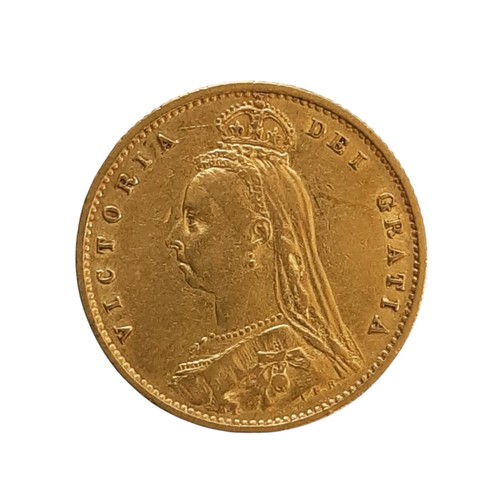 81 - Victoria, 1837-1901. 1887 Gold half Sovereign. Jubilee bust. Shield reverse (1 coin)