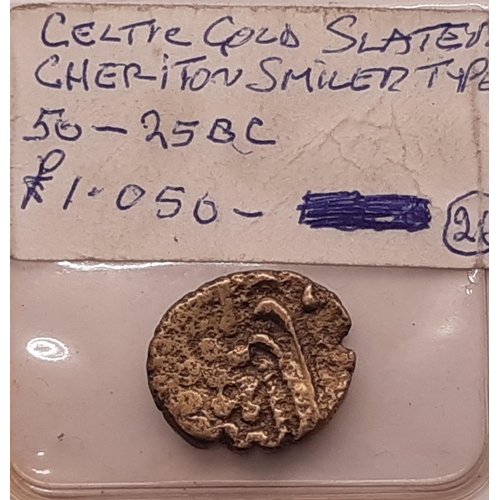 3 - Ancient British Celtic gold stater, 4.2g (1 coin).