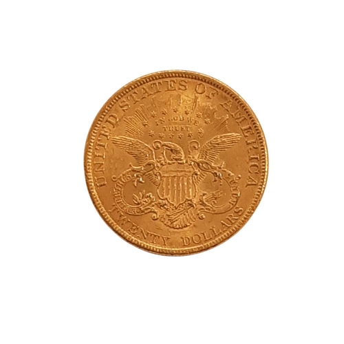 89 - United States of America. 1899 Gold Liberty Head $20 coin, 33.5g (1 coin).