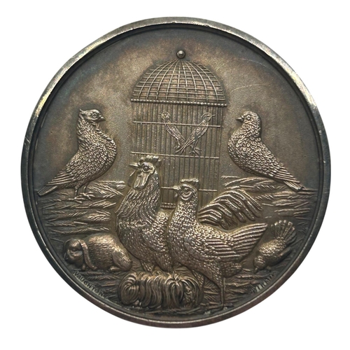 103 - Victoria, 1837-1901. A cased silver poultry / agricultural medallion, Birmingham, 1897 by Vaughton &... 