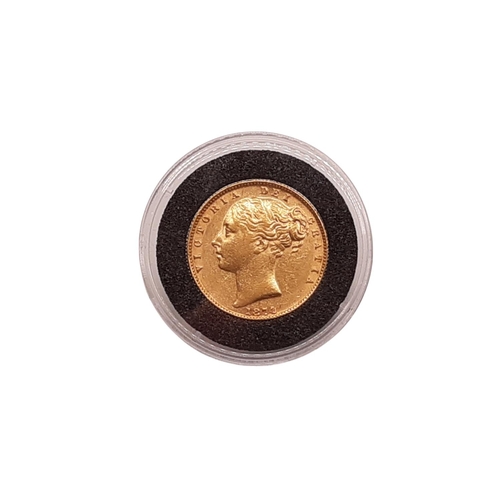 65 - Victoria, 1837-1901. 1874 Full gold Sovereign, young head with sheild rev. (1 coin).