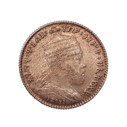 266 - Ethiopia. Menelik II, 1889-1913. 1 Gersh, 1895 (struck between 1903-28). (18 coins)