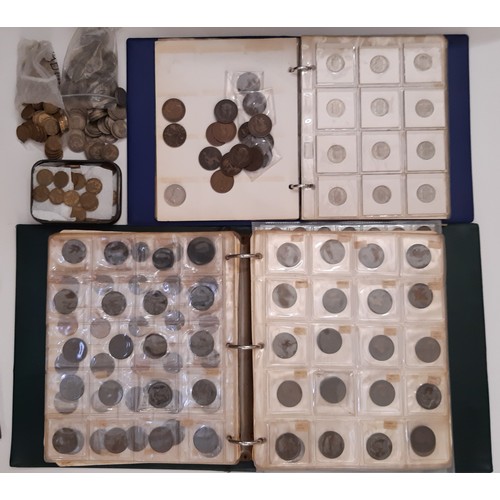 344 - A large collection of British coinage, to include a group of pre-1947 circulated silver coinage, 677... 