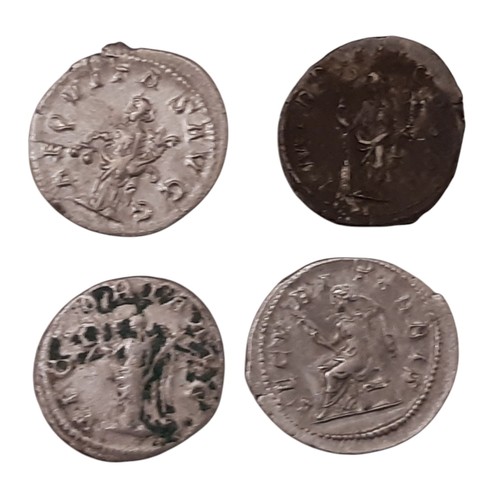 33 - Roman Empire. Philip I (‘The Arab’), 244-249 AD. AR Antoninianus. Rome mint. (4 coins)