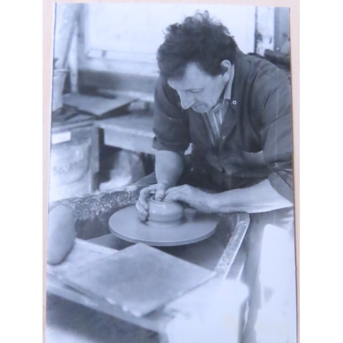 Dr Allan Peacey Studio Pottery - Four slipware dishes with crinkle ...