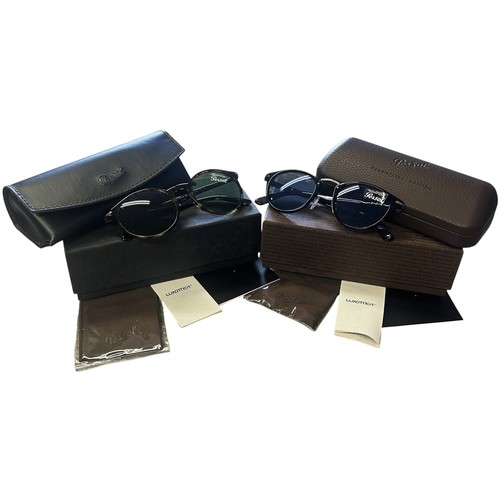 788 - A pair of Persol designer sunglasses with hard case and presentation box, polishing cloth and paperw... 