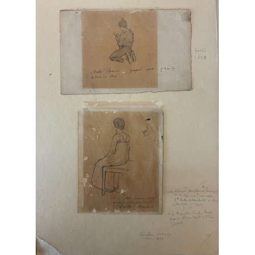 186 - Cornelius Varley (1781-1873) - Two drawings of children of the Sparrow family to include: 'Master Sp... 