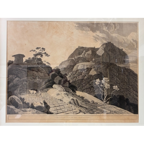 183 - Thomas Daniell (1749-1840) and William Daniell (1769-1837) - Two Views of India: 'Verapadroog, in th... 