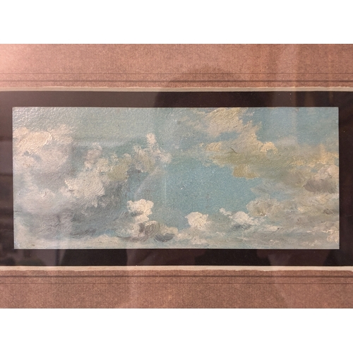 185 - Attributed to John Constable R.A. (1776-1837) - Three Cloud Studies, oil on paper, with The Fine Art... 