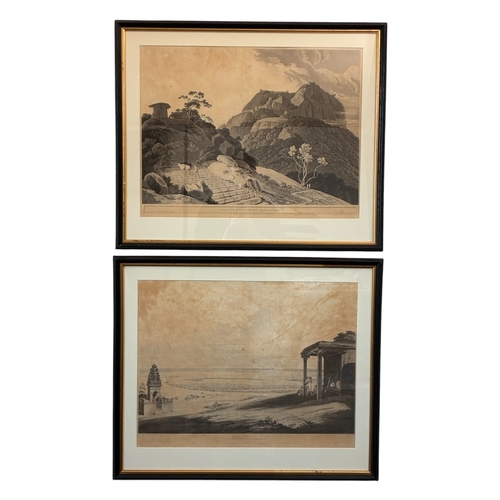 183 - Thomas Daniell (1749-1840) and William Daniell (1769-1837) - Two Views of India: 'Verapadroog, in th... 