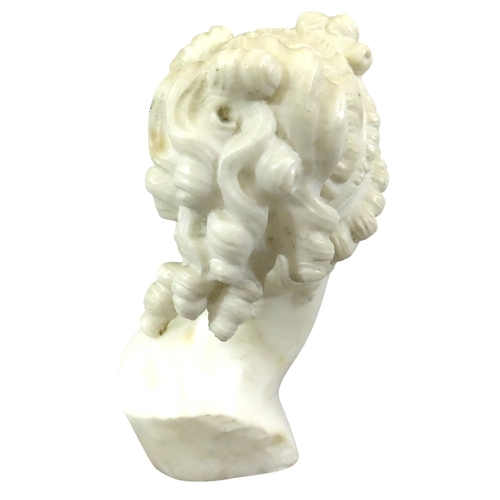 20 - After Antonio Canova (1757-1822) classically presented bust of a lady, after the antique, incised ‘C... 