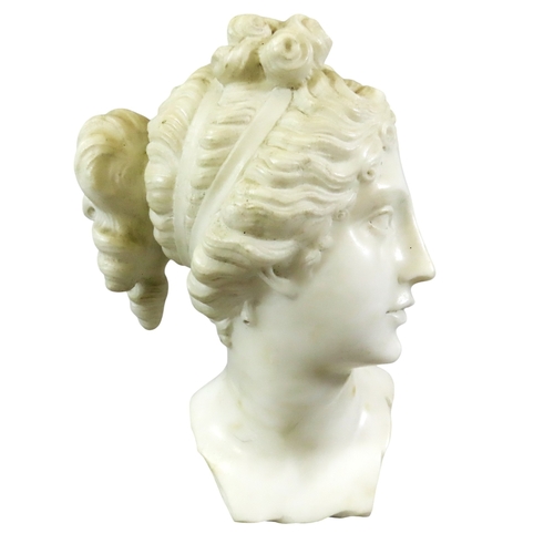 20 - After Antonio Canova (1757-1822) classically presented bust of a lady, after the antique, incised ‘C... 