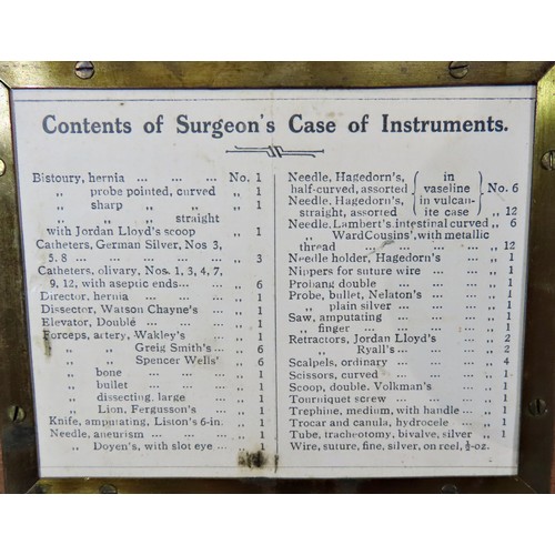 26 - Of First / Second World War / Boer War military / naval interest.

 An early 20th century mahogany c... 