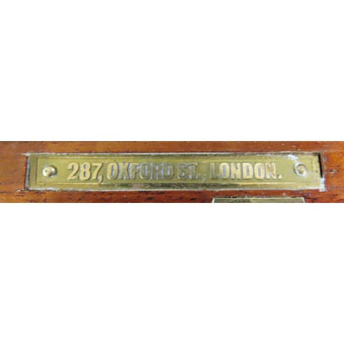 26 - Of First / Second World War / Boer War military / naval interest.

 An early 20th century mahogany c... 
