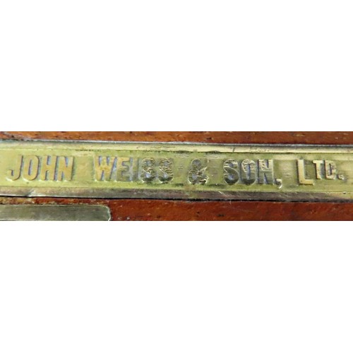 26 - Of First / Second World War / Boer War military / naval interest.

 An early 20th century mahogany c... 