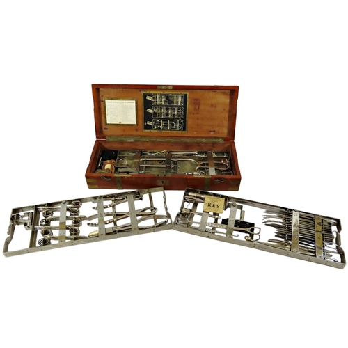 26 - Of First / Second World War / Boer War military / naval interest.

 An early 20th century mahogany c... 