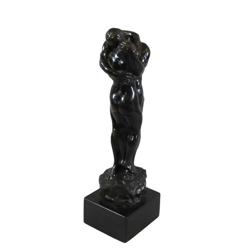 56 - Charles Sykes, (British, 1875-1950) After 'Adam and Eve', bronze composite group on square plinth ba... 