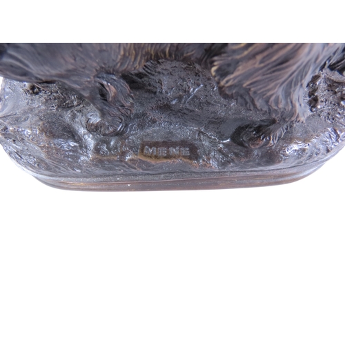 58 - After Pierre Jules Mene (1810-1879) a late 19th/early 20th century bronze, Cavalier King Charles Spa... 