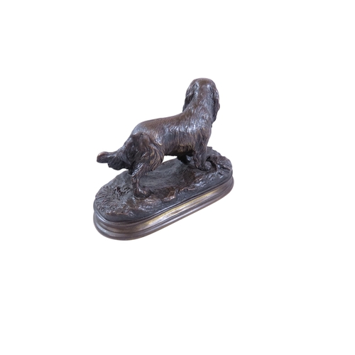58 - After Pierre Jules Mene (1810-1879) a late 19th/early 20th century bronze, Cavalier King Charles Spa... 