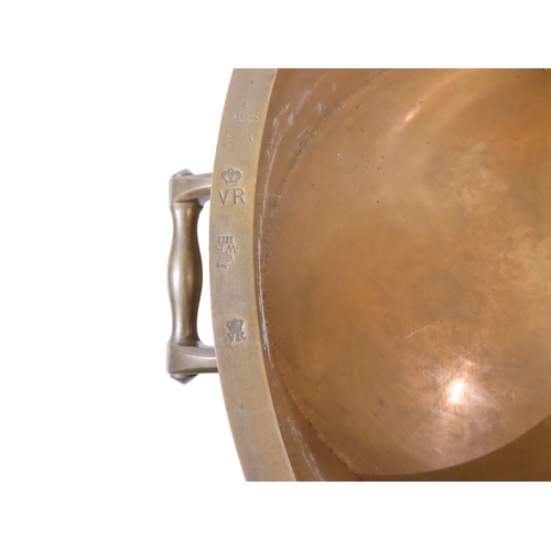 33 - A scarce and impressive William IV Imperial twin-handled bushel capacity measure, Lancaster, Dated 1... 