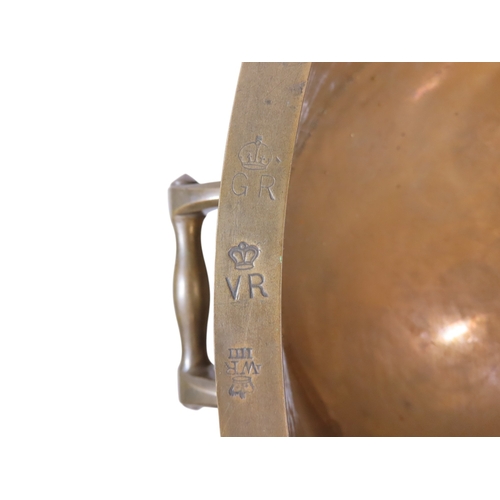 33 - A scarce and impressive William IV Imperial twin-handled bushel capacity measure, Lancaster, Dated 1... 