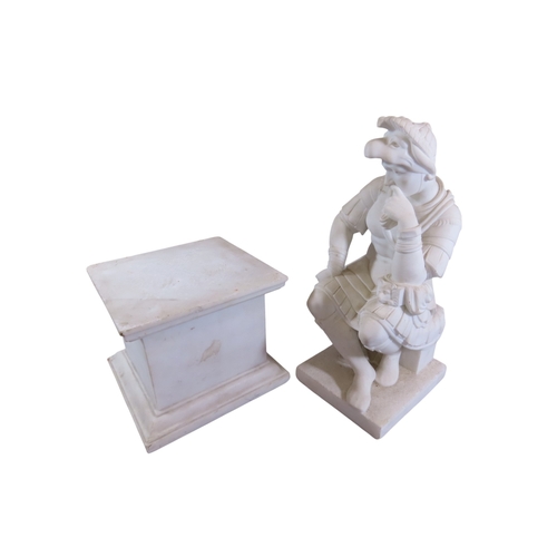 44 - After Michelangelo (1475 - 1564) Lorenzo de’ Medici, Duke or Urbino, a fine 19th century carved whit... 