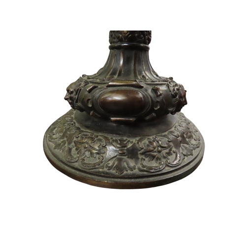 47 - An exceptional 19th century French bronze twin-handled wine cooler of monumental proportions, the ov... 