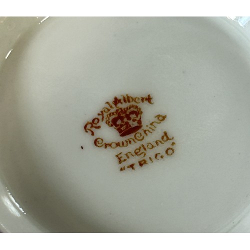 31 - A Royal Albert Trigo tea service for six, together with a Myott Rosemary pattern sandwich set