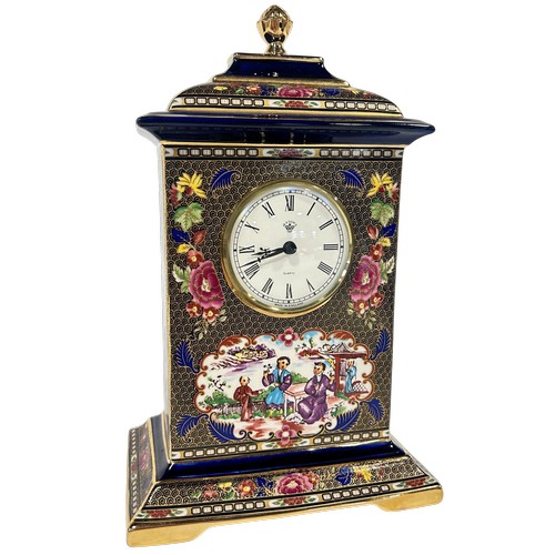 35 - A Masons Imperial Mandarin mantle clock limited edition 334/950, with presentation box and certifica... 