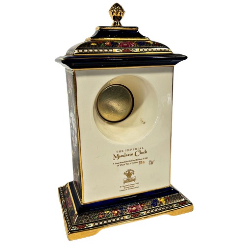 35 - A Masons Imperial Mandarin mantle clock limited edition 334/950, with presentation box and certifica... 