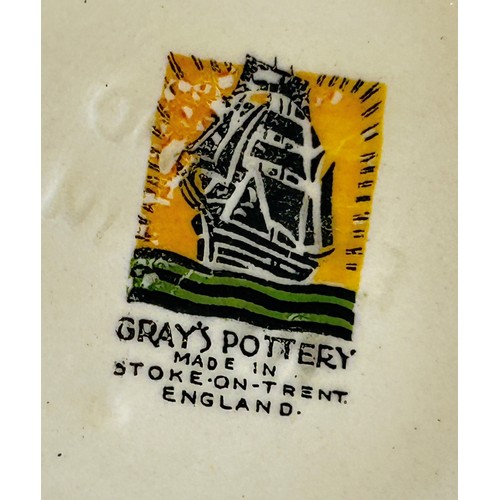 32 - An extensive collection of Gray's Pottery tableware, comprising: thirty-six dinner plates, thirty-si... 