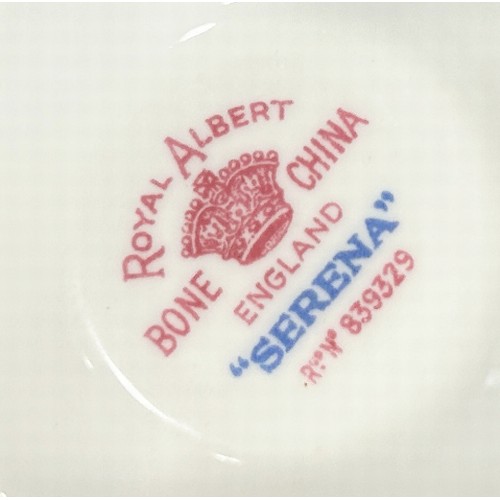 21 - A Royal Albert Serena pattern tea service for six