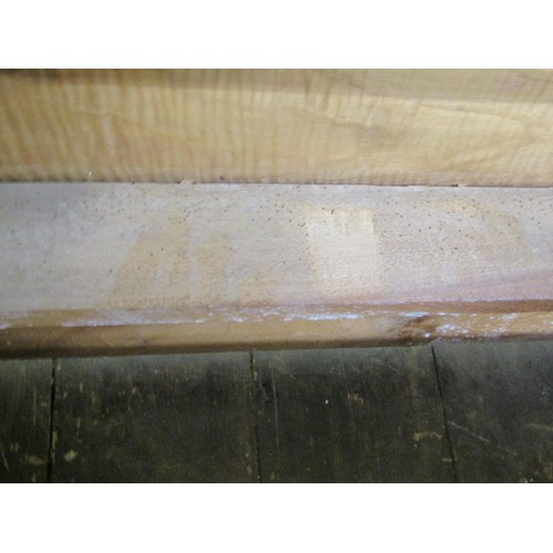 1523 - A fine quality Cotswold school fitted wardrobe in pale English walnut, the panelled frame enclosed b... 