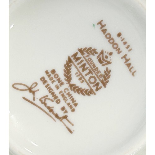 37A - A collection of Minton Haddon Hall tea and coffee ware including tea and coffee pot, dish, etc