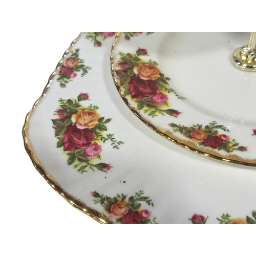 1 - A large collection of Royal Albert Old Country Rose pattern dinner and tea ware, to include twelve d... 