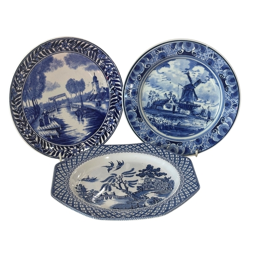 4 - A Masons ironstone tureen and cover, of hexagonal form, seven Copenhagen annual plates, Staffordshir... 