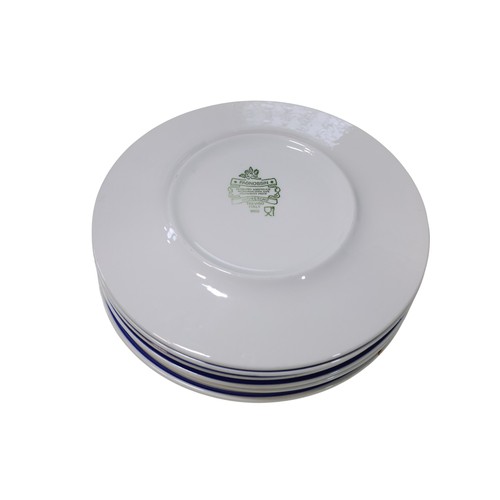 2 - Villeroy & Boch blue and white tableware, further Italian plates by Pagnossin with fish detail, six ... 