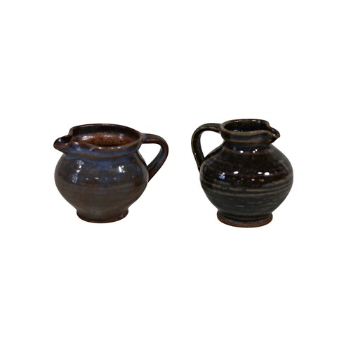 3 - A collection of various studio pottery including a Perry Marsh pottery bowl with incised fish decora... 